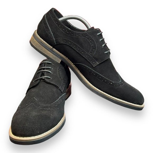 Bruno Marc Size 12 Men\'s Urban Suede Leather‎ Lace Up Oxfords Shoes